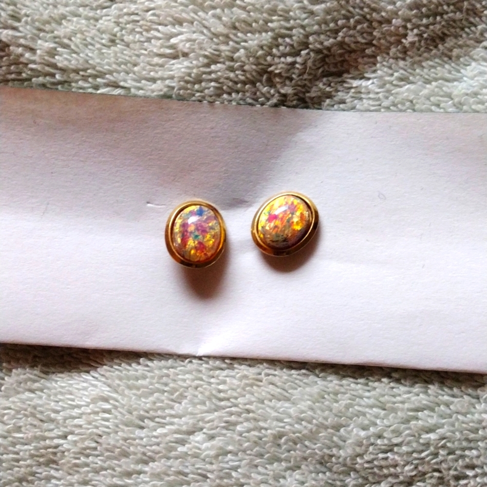 Opal earrings